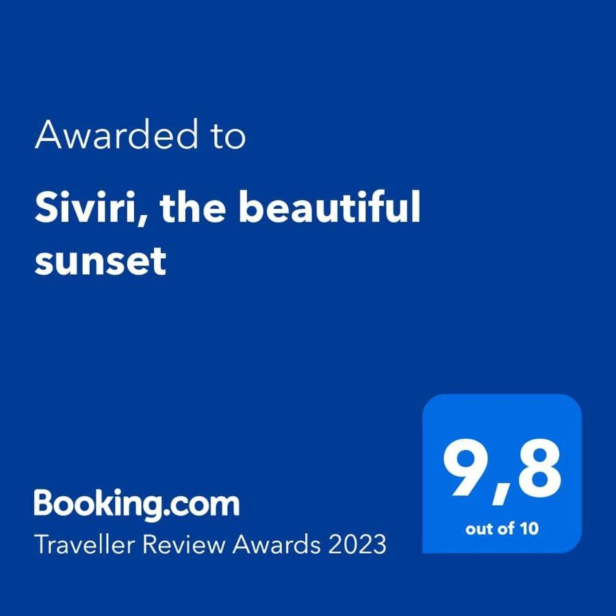 Siviri, The Beautiful Sunset Vila Exterior foto